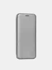 Серебряный чехол-книжка Huawei Honor 8X, Хуавей Хонор 8Х