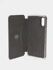 Серебряный чехол-книжка для Samsung Galaxy A02