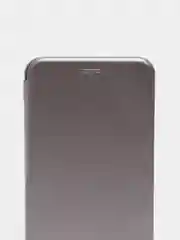 Серебряный чехол-книжка для Samsung Galaxy A02