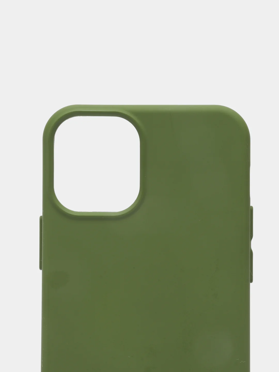 Зеленый чехол Apple iPhone 12 mini (5.4") silicone case силиконовый с закрытым низом бархат внутри