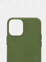 Зеленый чехол Apple iPhone 12 mini (5.4") silicone case силиконовый с закрытым низом бархат внутри