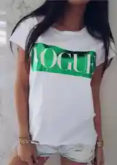Футболка женская с принтом "Vogue"