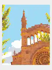 Картина по номерам на холсте с подрамником "Испанская церковь", 50x40 см