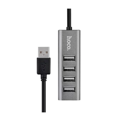 USB HUB на 4 порта  Hoco HB1, серый