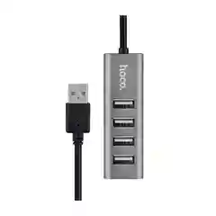 USB HUB на 4 порта  Hoco HB1, серый