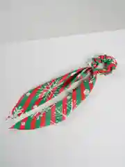 Голубой резинка для волос с платком "Новый год"