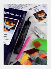 Алмазная мозаика "Апельсины", 20*20 см без подрамника