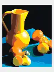 Картина по номерам на холсте с подрамником "Жёлтый натюрморт", 50x40 см