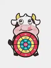 Коричневый дартс с шариками на липучке