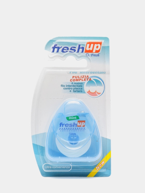 Зубная нить Fresh Up мятная 50 м / Флоссер