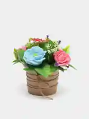 Оранжевый букет из мыльных цветов и ягод, подарочный набор"Букет ",подарок учителю,коллеге