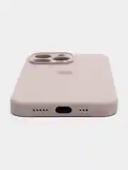 Песочный хаки чехол Silicone Case для iPhone 13 Pro, с защитой камеры, закрытый низ