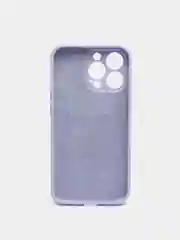 Светло-синий чехол Silicone Case для iPhone 13 Pro, с защитой камеры, закрытый низ