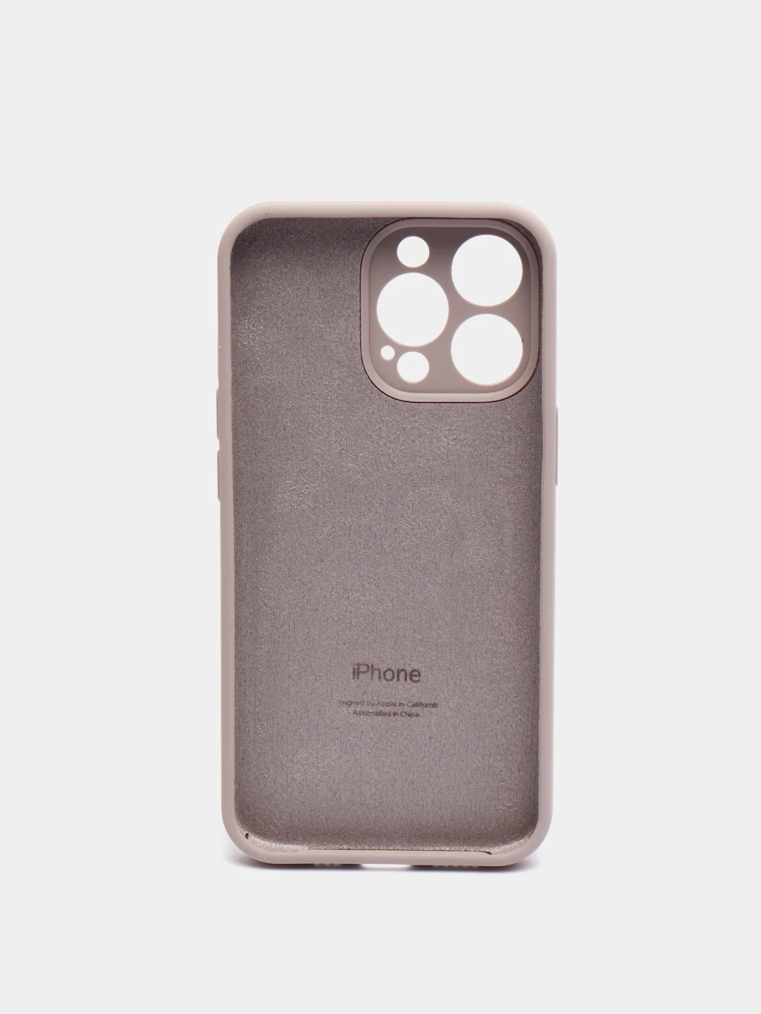 Песочный хаки чехол Silicone Case для iPhone 13 Pro, с защитой камеры, закрытый низ