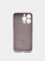 Песочный хаки чехол Silicone Case для iPhone 13 Pro, с защитой камеры, закрытый низ