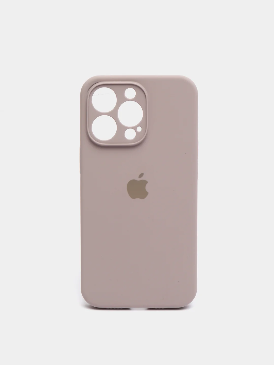 Песочный хаки чехол Silicone Case для iPhone 13 Pro, с защитой камеры, закрытый низ