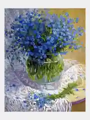Тёмно-розовый алмазная мозаика "Цветы" без подрамника, 30х40 см