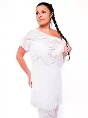 Белый туника "Гипноз" ecopooh