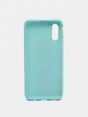 Бирюзовый чехол Samsung Galaxy A02, Самсунг Галакси А02 силиконовый рифленый с подставкой