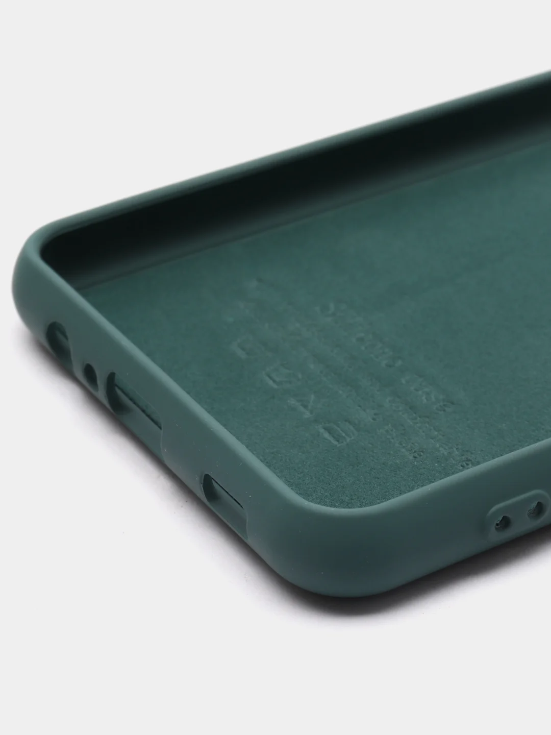Тёмно-зелёный чехол Silicone Cover для Samsung Galaxy A12 / M12 силиконовый