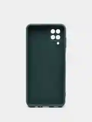 Тёмно-зелёный чехол Silicone Cover для Samsung Galaxy A12 / M12 силиконовый