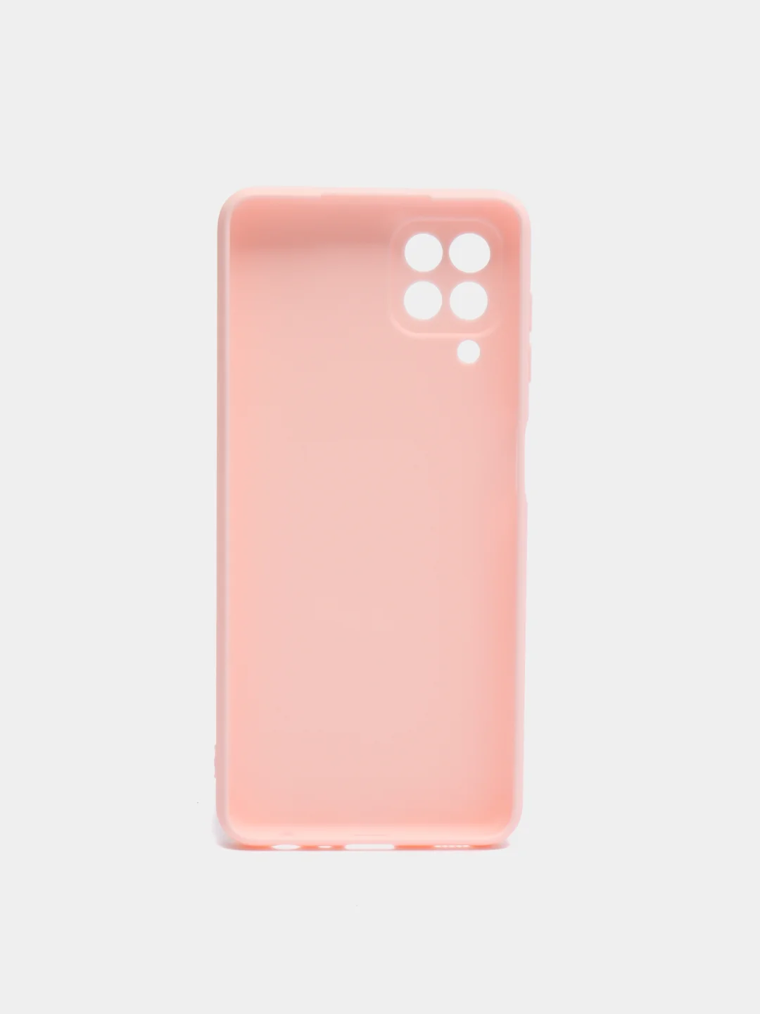 Розовый чехол Samsung A12 / M12 / A22 / M32 / M22 / A32 силиконовый с защитой камеры