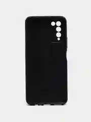 Синий силиконовый чехол накладка для Honor 10X Lite с текстурой кожи (под кожу)