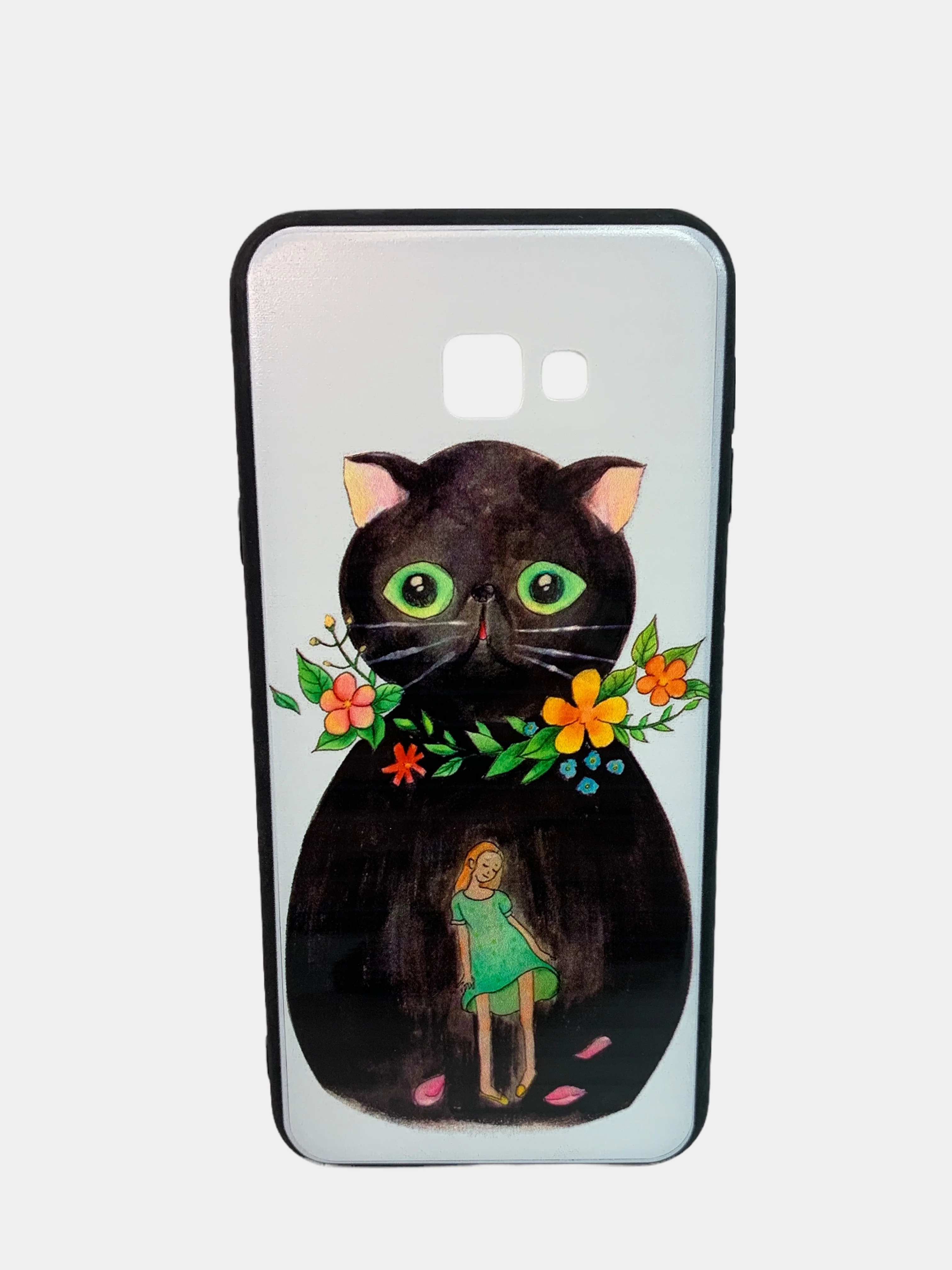 Желтый чехол для Samsung J4 Plus