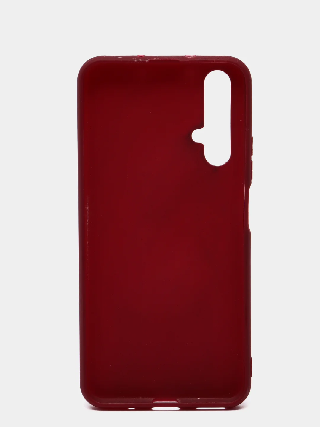 Бордовый чехол Honor 20 / Huawei Nova 5T / Хонор 20 / Хуавей Нова 5Т силиконовый цветной матовый