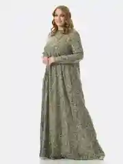 Мятный платье женское, большой размер