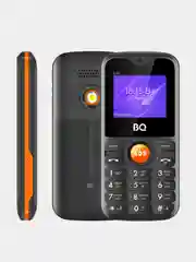 Оранжевый мобильный телефон BQ 1853 Life, БОЛЬШИЕ КНОПКИ, 2 SIM, 1.77-дюймовый