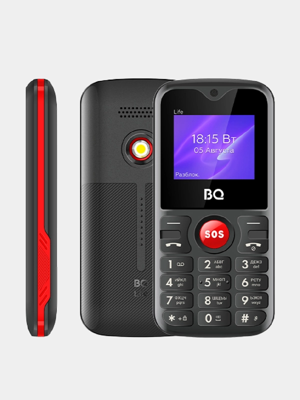 Мобильный телефон BQ 1853 Life, БОЛЬШИЕ КНОПКИ, 2 SIM, 1.77-дюймовый