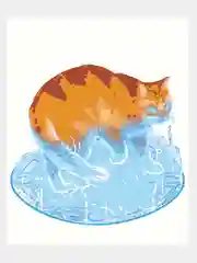 Картина  по номерам на холсте с подрамником 50 x 40 см "Призрачный котик"