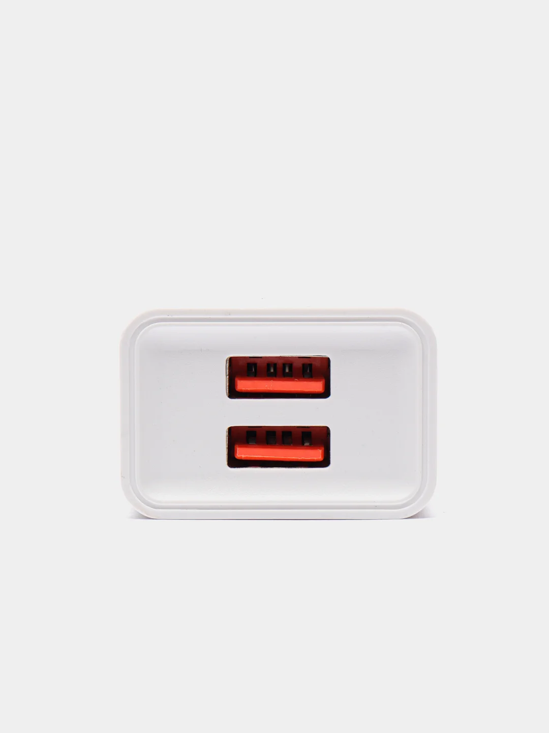 Белый сетевое зарядное устройство Denmen DC02, 2 USB порта, 2.1 A