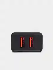 Черный сетевое зарядное устройство Denmen DC02, 2 USB порта, 2.1 A
