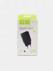 Черный сетевое зарядное устройство Denmen DC02, 2 USB порта, 2.1 A