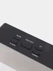 Белый часы зеркальные электронные настольные DS- 3658L зеленый/красный/белый свет