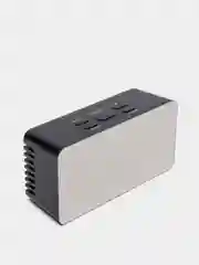 Белый часы зеркальные электронные настольные DS- 3658L зеленый/красный/белый свет