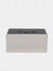 Белый часы зеркальные электронные настольные DS- 3658L зеленый/красный/белый свет