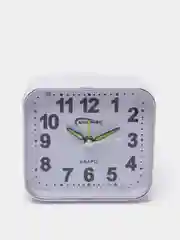 Белый настольные часы с будильником Космос 764