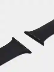 Черный силиконовый ремешок для Apple Watch 3, 4, 5, 6, 7 SE на 38/40 и 42/44