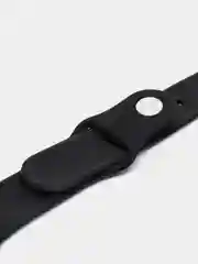 Черный силиконовый ремешок для Apple Watch 3, 4, 5, 6, 7 SE на 38/40 и 42/44