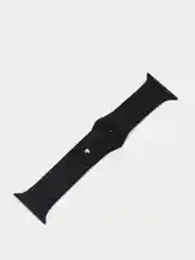 Черный силиконовый ремешок для Apple Watch 3, 4, 5, 6, 7 SE на 38/40 и 42/44