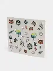 Коралловый слайдеры для ногтей, нейл-дизайн, разноцветные наклейки для маникюра и педикюра