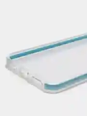 Голубой чехол силиконовый прозрачный, с цветной вставкой, для Honor Y6 Prime 2018 / Honor 7A Pro