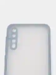 Синий меланж чехол Samsung Galaxy A50 / A50s / A30s, пластиковый, матовый с цветными кнопками
