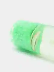 Зеленый свеча гелевая, с ракушками, 3 х 8 см
