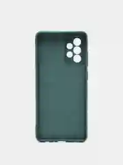 Зеленый чехол для Samsung A72 2021, A725F, A726F, силиконовый, противоударный, с бархатом внутри