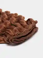 Коричневый трессы-волосы для кукол, кудри 20 см
