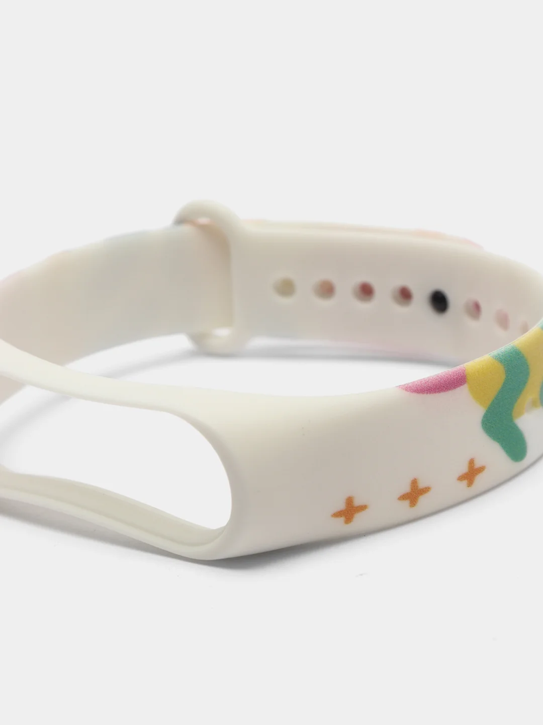 Оранжевый ремешок для Xiaomi mi band 3 / 4 / 5 / 6 силиконовый фитнес браслет